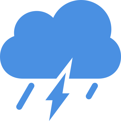 Cloud, cloudy, lightning, rain, thunder, weather icon - Free download