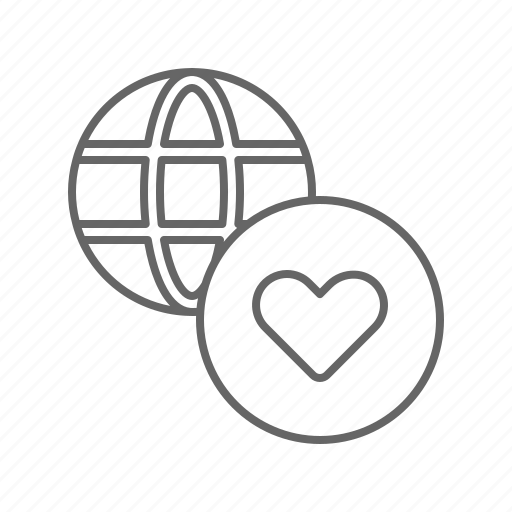 Charity, global, heart icon - Download on Iconfinder
