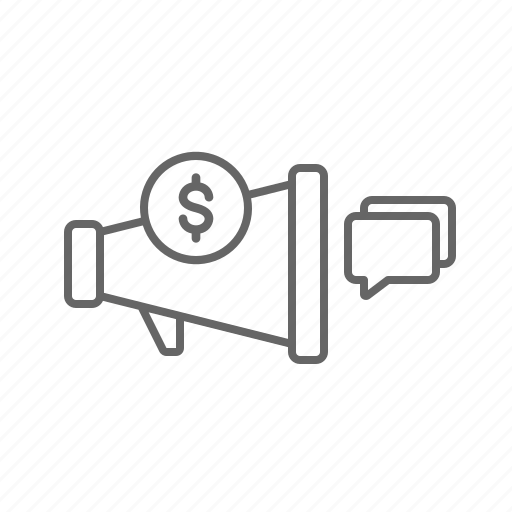 Marketing, megaphone, money icon - Download on Iconfinder