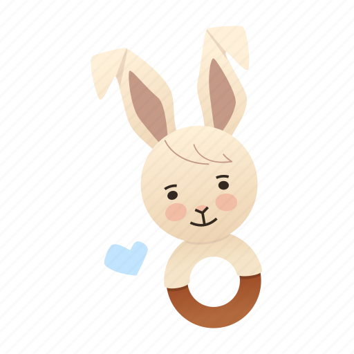 Rattle, toy, bunny, baby icon - Download on Iconfinder