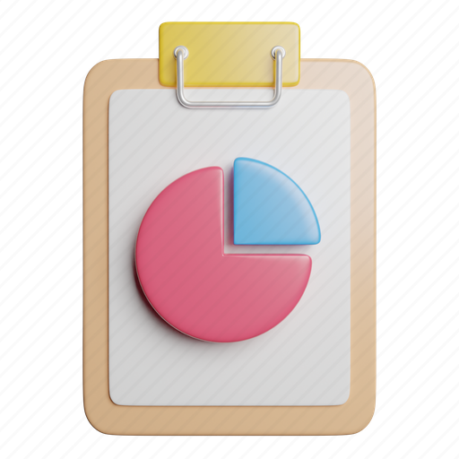 Pie, chart, pie chart, analytics, statistics, bar, report 3D illustration - Download on Iconfinder