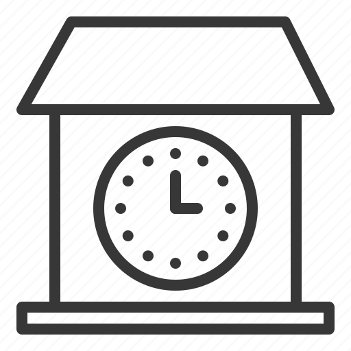 Clock, house clock, schedule, time, timer icon - Download on Iconfinder