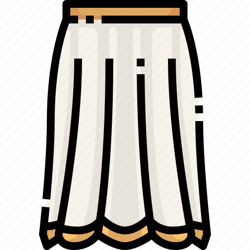 Clothes, clothing, female, garment, long skirt, skirt icon - Download on Iconfinder
