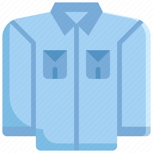 Clothes, clothing, denim, jeans, long, shirt, sleeve icon - Download on Iconfinder