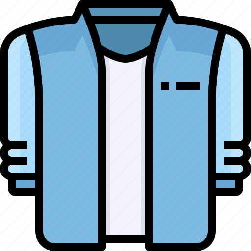 Shirt, garment, long, sleeve, fashion, clothes icon - Download on Iconfinder