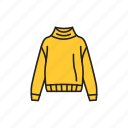 sweater, jacket, yellow