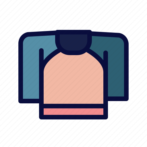 Tshirt, t, shirt, long, sleeve, sleeved icon - Download on Iconfinder