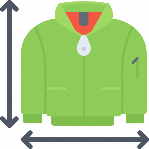 Jacket, size, arrow, fashion, clothes, shop, clothe icon - Download on Iconfinder