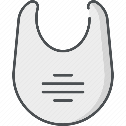 Baby, apron, baby apron, baby bib, bib, chest covering, cloth icon - Download on Iconfinder