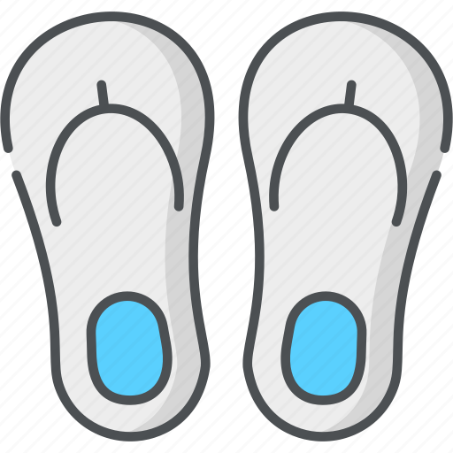Flip, flops, casual, flip flops, footwear, home slippers icon - Download on Iconfinder