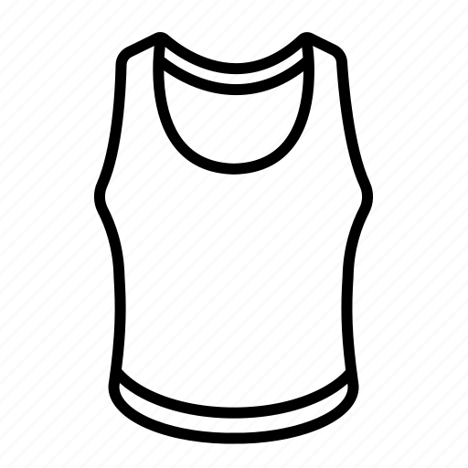Sleeveless, tank top, clothing, casual, sport, undershirt, gym icon - Download on Iconfinder