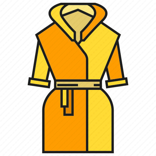 Bathrobe, cloth, dressing gown, fashion, garment, style, tunic icon - Download on Iconfinder