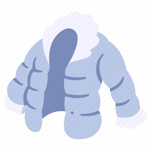 Clothing, garment, hiking, jacket, puffy, wear, winter icon - Download on Iconfinder