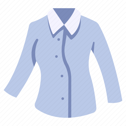 Clothing, garment, long, shirt, sleeve, wear, woman icon - Download on Iconfinder