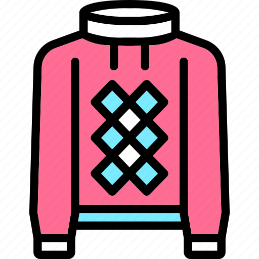 Collar, jumper, shirt, sweatshirt, topcoat icon - Download on Iconfinder