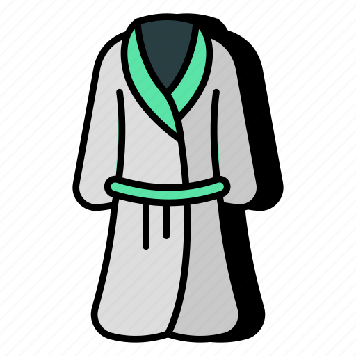 Bathrobe, housecoat, dressing gown, kimono, robe icon - Download on Iconfinder
