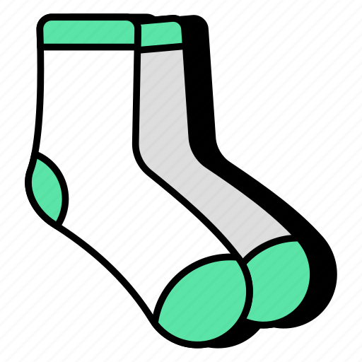 Socks, footwear, footgear, footpiece, clothing accessory icon - Download on Iconfinder