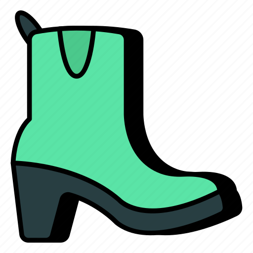 Long boot, long shoe, footwear, footpiece, footgear icon - Download on Iconfinder