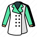 women coat, blazer, attire, apparel, womenswear