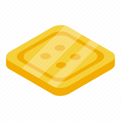 Clothing, repair, yellow, isometric icon - Download on Iconfinder