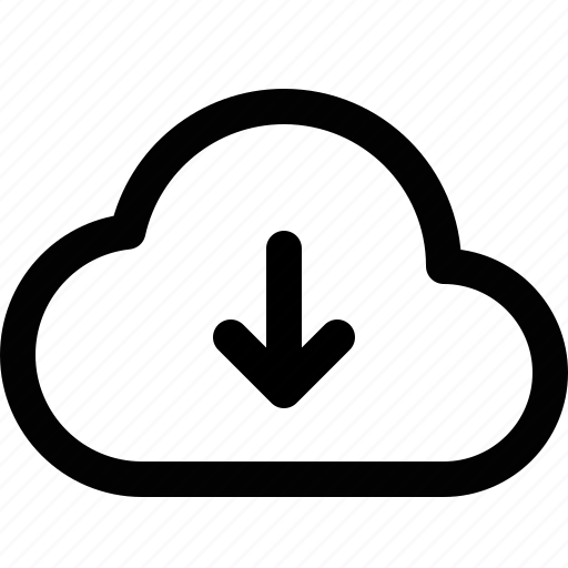 Cloud, storage, download, from icon - Download on Iconfinder