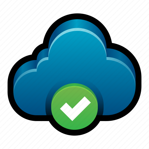 Cloud, online, check, ok, active icon - Download on Iconfinder