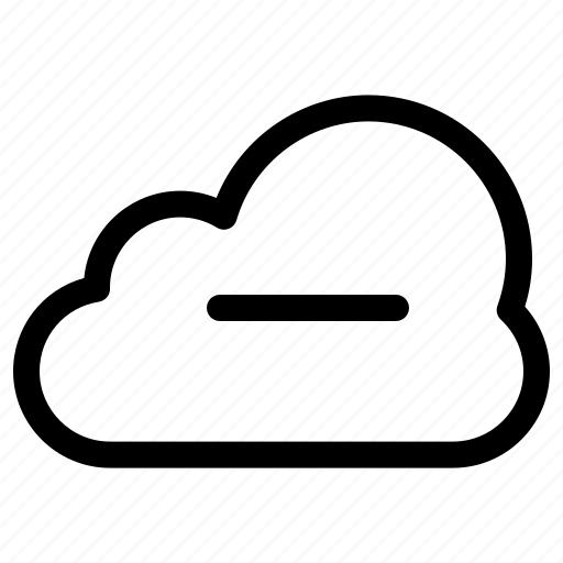 Cloud, data, minus, online, weather icon - Download on Iconfinder