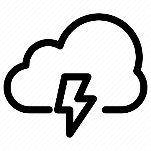 Cloud, data, flash, storm, weather icon - Download on Iconfinder