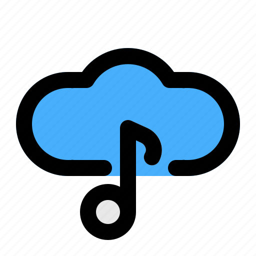 Cloud, communication, data, music, network, song, storage icon - Download on Iconfinder