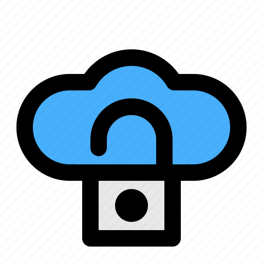 Cloud, communication, data, lock, network, security, storage icon - Download on Iconfinder