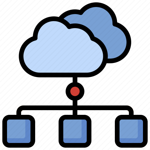 Algorithm, organization, network, cloud, connection icon - Download on Iconfinder