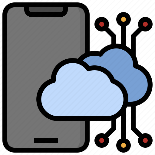 Smartphone, cloud, computing, networking, storage icon - Download on Iconfinder