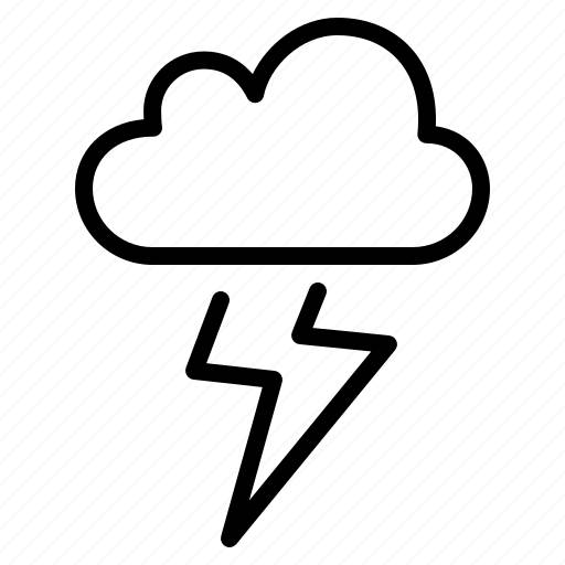 Cloud, clouded cloud, lightning, rainy, storm, sun, weather icon - Download on Iconfinder