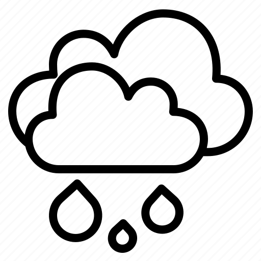 Cloud, cloudy, drizzle, rainy, weather icon - Download on Iconfinder