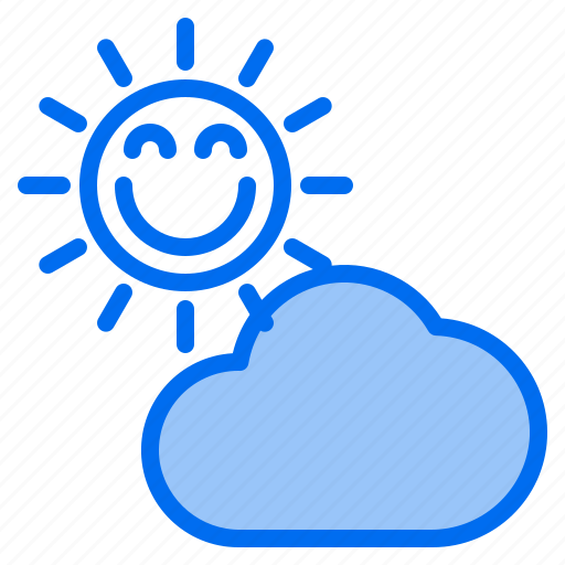 Cloud, mark, rain, sun, sunny, time, windy icon - Download on Iconfinder