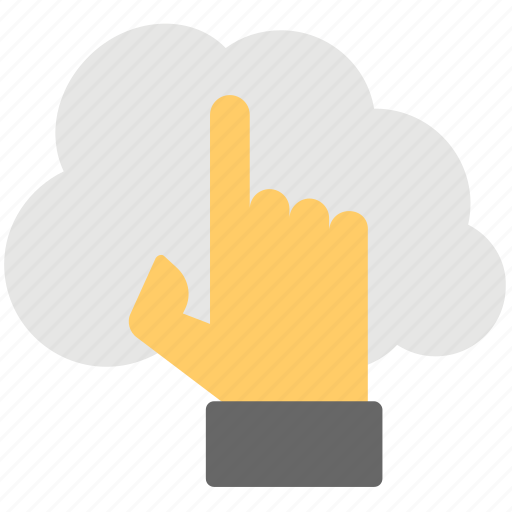 Businessman touch cloud, cloud computing, cloud perspective, hand on cloud, touchcloud icon - Download on Iconfinder