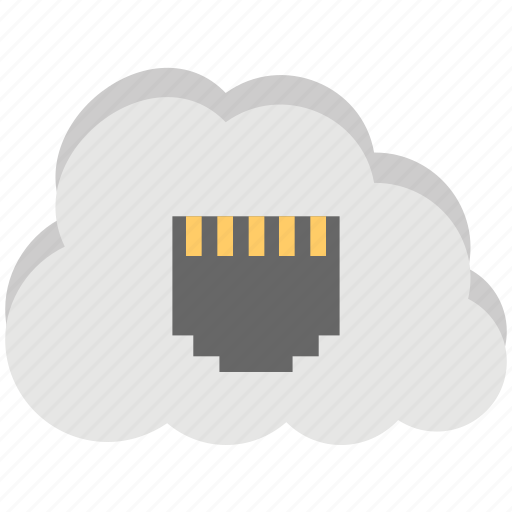 Broadband cloud, cable and cloud, cloud network, ethernet cloud, ethernet connected cloud icon - Download on Iconfinder