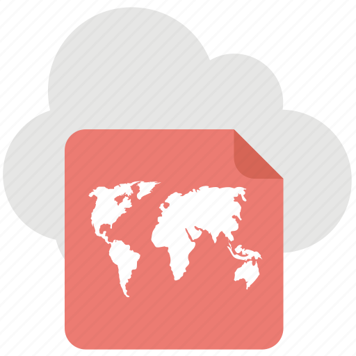 Cloud cartography, cloud gps, destination cloud, gps tracking software, satellite gps icon - Download on Iconfinder