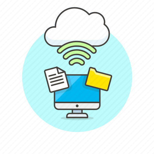Cloud, computer, connection, file, folder, personal, wireless icon - Download on Iconfinder