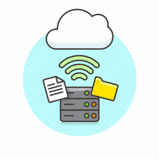 Cloud, connection, document, server, wireless, arrow, file icon - Download on Iconfinder
