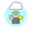 cloud, connection, document, server, wireless, arrow, file, technology 