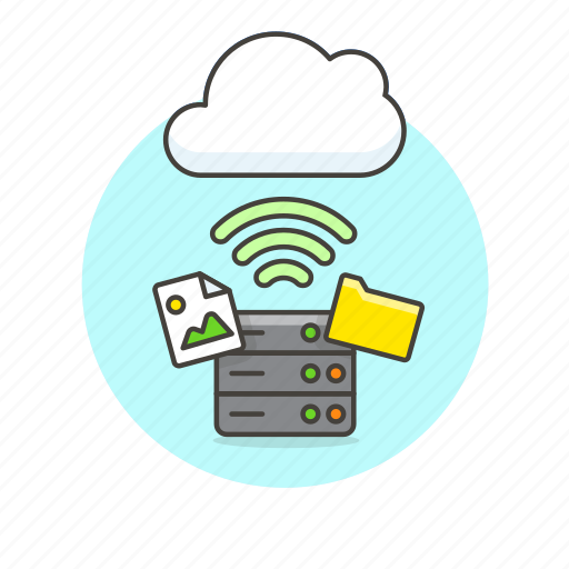 Cloud, connection, image, picture, server, wireless, file icon - Download on Iconfinder