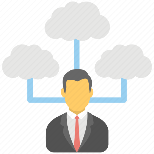 Business network, cloud business community, remote employees, remote infrastructure management, remote workers icon - Download on Iconfinder