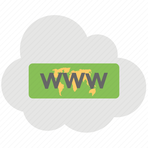 Cloud domain, hyperlink, website, world wide web, www icon - Download on Iconfinder