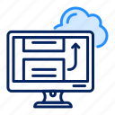 cloud, computer, document