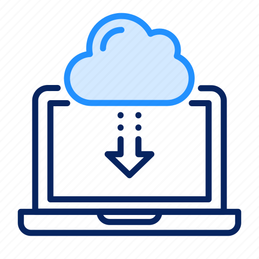 Cloud, install, laptop icon - Download on Iconfinder