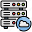 cloud, database, hosting, network, servers 