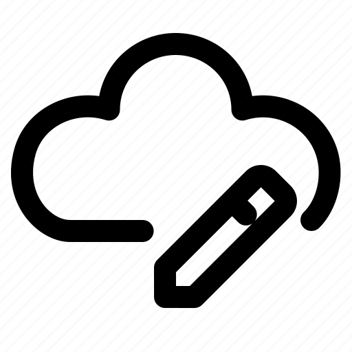 Cloud, edit, pen, database, server icon - Download on Iconfinder