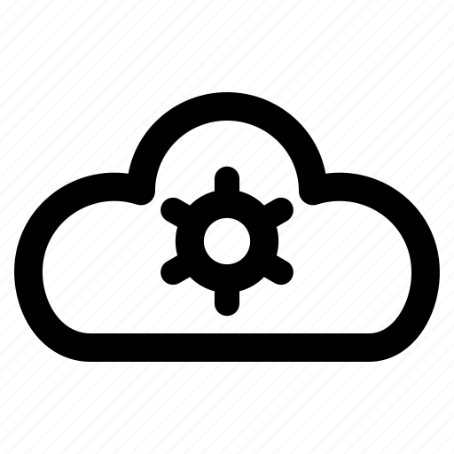 Cloud, gear, settings, options, computing icon - Download on Iconfinder