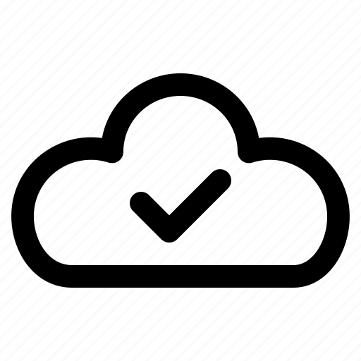 Cloud, sync, checkmark, computing, storage icon - Download on Iconfinder